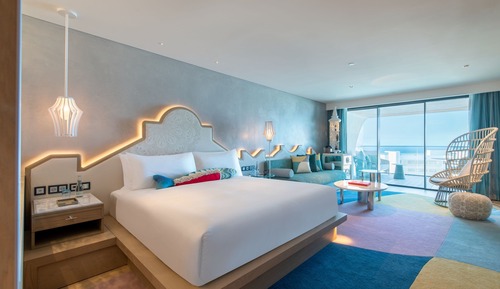 Zimmer, 1 King-Bett, Nichtraucher, Meerblick (Balcony)
