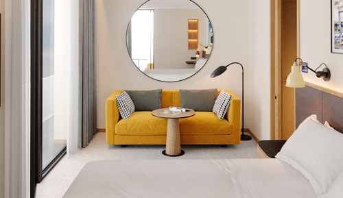 Junior-Suite, 1 King-Bett und Schlafsofa, Meerblick