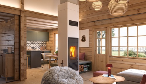 Comfort-Haus, 1 King-Bett, Sauna, Talblick
