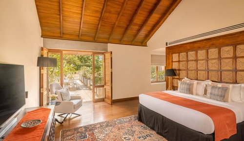 Luxury-Doppelzimmer, 1 Schlafzimmer, mit Bad, Gartenblick