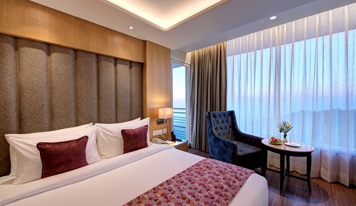 Premium-Zimmer, 1 King-Bett, Balkon, Talblick