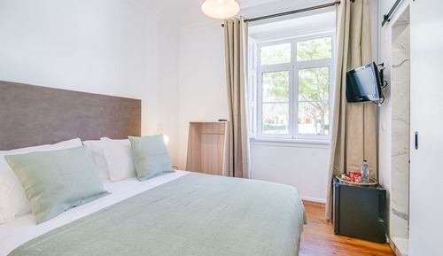 Basic-Zimmer, 1 Schlafzimmer, Kühlschrank, Stadtblick