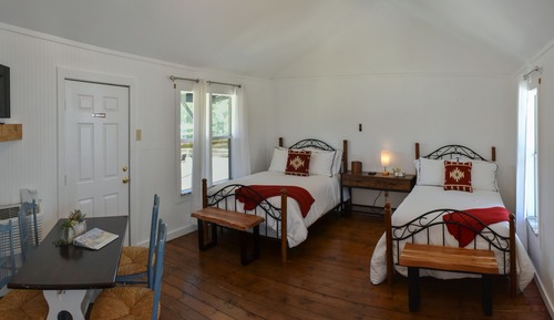 Luxury-Ferienhütte, 2 Doppelbetten, Flussblick