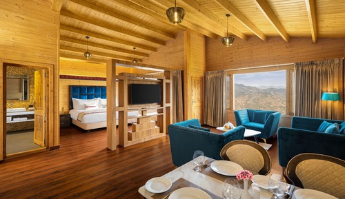 Luxury-Studiosuite, 1 King-Bett, Balkon, Bergblick