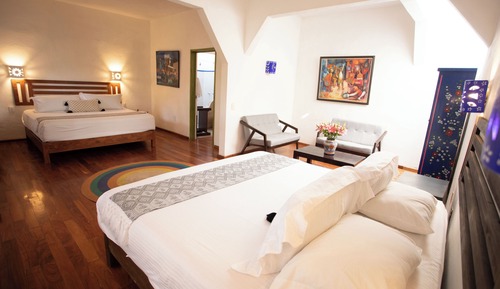 Deluxe-Doppelzimmer, 2 Queen-Betten, Blick auf den Innenhof