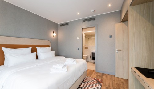 Superior-Suite, 1 King-Bett, Küche, Stadtblick