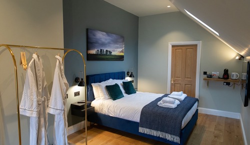 Doppelzimmer, mit Bad, Gartenblick (King)
