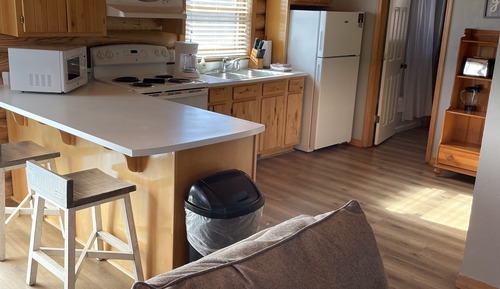 Premium-Ferienhütte, 2 Schlafzimmer, Nichtraucher, Seeblick (511, Terrace)
