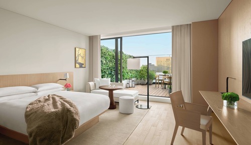 Studio, 1 King-Bett, Balkon, Stadtblick