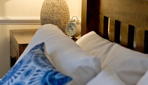 Deluxe-Doppelzimmer, mit Bad, Gartenblick