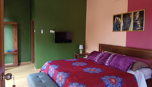 Basic-Zimmer, 1 King-Bett, Gartenblick