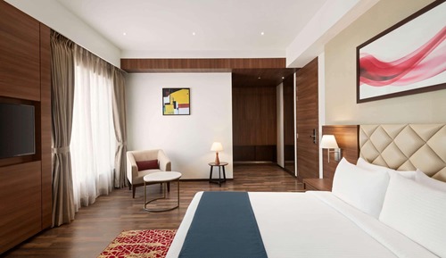 Deluxe-Zimmer, 1 Queen-Bett, barrierefrei, Nichtraucher (Mobility)