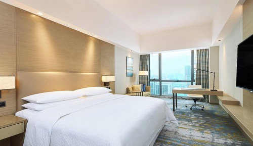 Zimmer, 1 King-Bett, Stadtblick