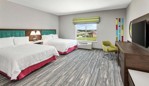 Standard-Einzelzimmer, 2 Queen-Betten, barrierefrei, Badewanne (Mobility & Hearing)