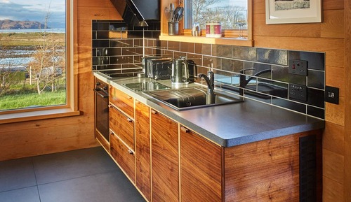Deluxe-Ferienhütte, mit Bad, Meerblick (Darach)