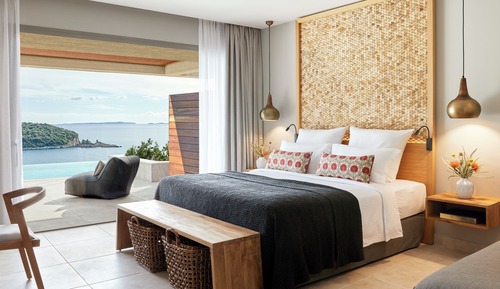 Deluxe-Doppelzimmer, eigener Pool, Meerblick