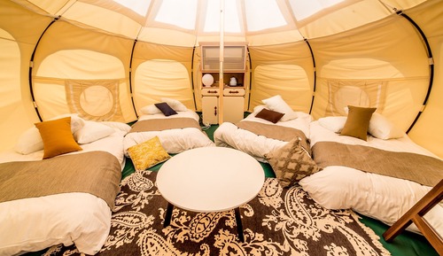 Design-Zelt, 4 Schlafzimmer, Nichtraucher, Seeblick (Lotus)