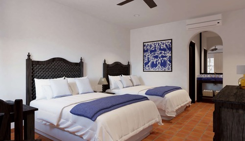 Zimmer, 2 Doppelbetten