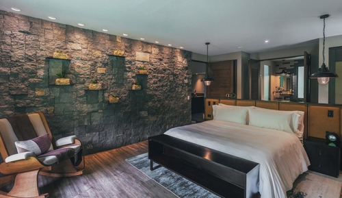 Luxury-Suite, 2 Schlafzimmer, Whirlpool, Flussblick