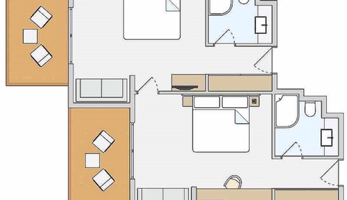 Familien-Doppelzimmer (Superior Village Connecting Door)