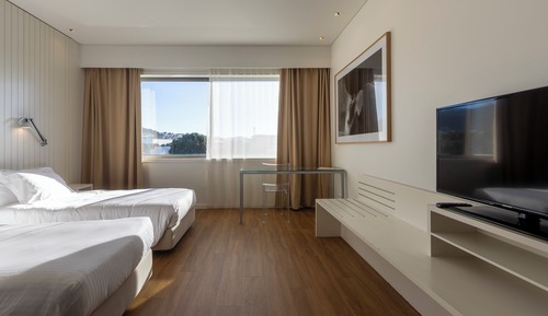 Doppel- oder Zweibettzimmer, Bergblick