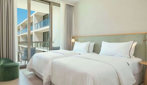 Deluxe-Zimmer, 2 Einzelbetten, Balkon, Blick auf die Anlage