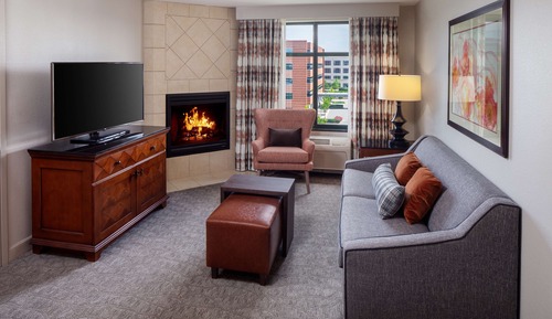 Standard-Suite, 1 Schlafzimmer, Kamin