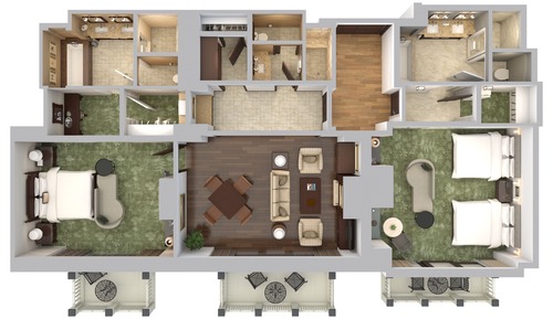 Suite, Mehrere Betten (Vista View)