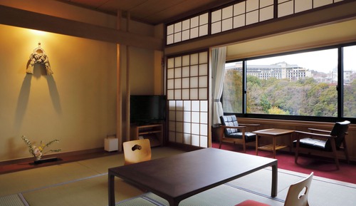 Traditional-Zimmer, Nichtraucher, Bergblick (JPN-style with semi open-air bath)
