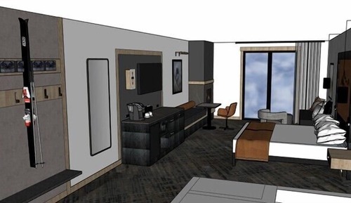 Elite-Studio, 1 King-Bett und Schlafsofa, Kamin, Seeblick