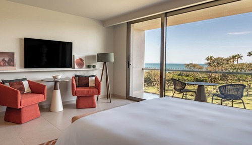 Premium-Zimmer, 1 King-Bett, Meerblick