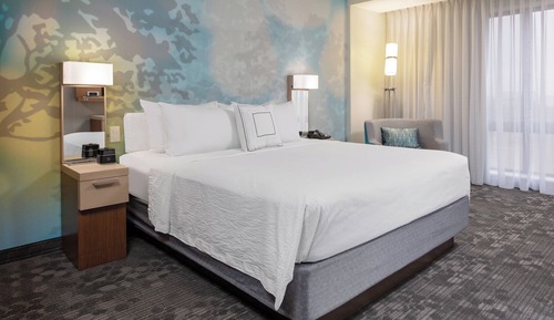 Zimmer, 1 King-Bett und Schlafsofa (Mobility/Hearing Access, Roll-In Shwr)