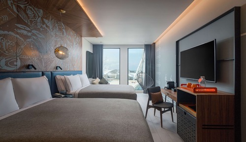 Premium-Doppelzimmer, 2 Queen-Betten (Sunset Bay View)