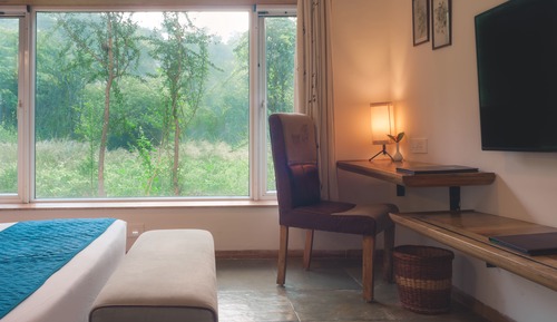 Luxury-Ferienhaus, 1 King-Bett, Hügelblick
