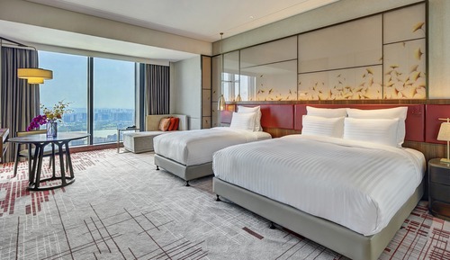 Familienzimmer, 1 King-Bett, Flussblick (High Floor)