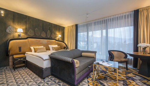 Deluxe-Doppel- oder -Zweibettzimmer, Bergblick