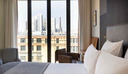 Deluxe-Doppelzimmer (Grise vue Tour Eiffel)