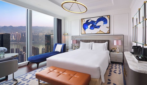 Zimmer, 1 King-Bett, Flussblick