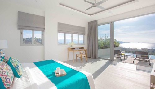 Luxury-Villa, 4 Schlafzimmer, eigener Pool, Meerblick