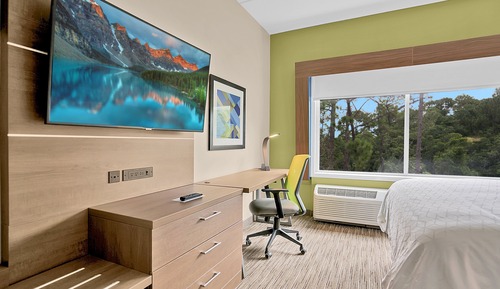 Standardzimmer, 1 King-Bett, rollstuhlgeeignete Dusche (Communications)