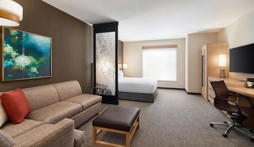 Zimmer, 1 King-Bett und Schlafsofa (High Floor)