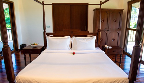 Deluxe-Villa, 2 Schlafzimmer, Gartenblick, am Strand