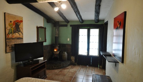 Doppelzimmer, 1 Doppelbett, Kamin, Gartenblick (Desvan)