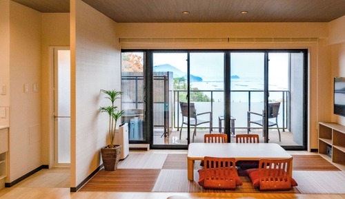 Executive-Doppel- oder -Zweibettzimmer, Nichtraucher (W. modern JP style with open-air bath)