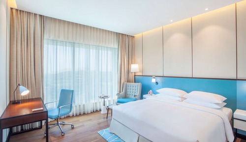 Zimmer, 2 Einzelbetten, Poolblick