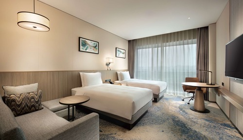 Zimmer, 1 King-Bett und Schlafsofa