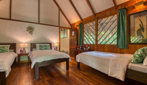 Classic-Bungalow, 3 Einzelbetten, Gartenblick