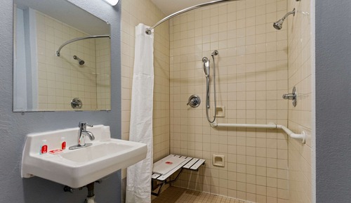 Zimmer, 1 King-Bett, barrierefrei, Nichtraucher (Roll-In Shower)