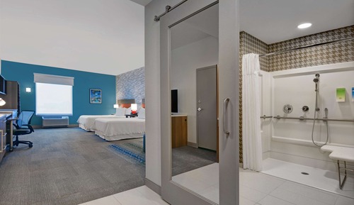 Studio, 2 Queen-Betten, barrierefrei, Badewanne (Mobility & Hearing)