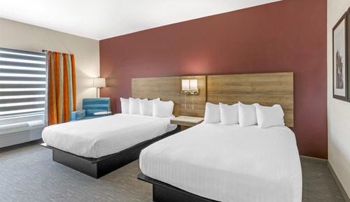 Standardzimmer, 2 Queen-Betten, Nichtraucher, Kühlschrank und Mikrowelle (Larger Room)